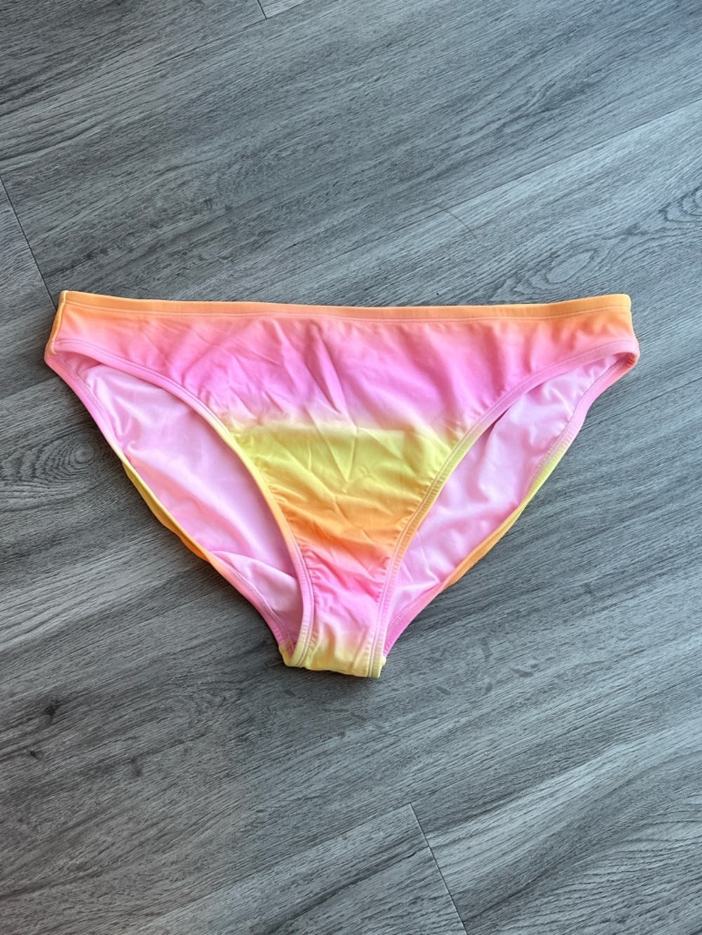 Wild Fable Pink and Yellow Bikini Swim Bottom Swimwear .